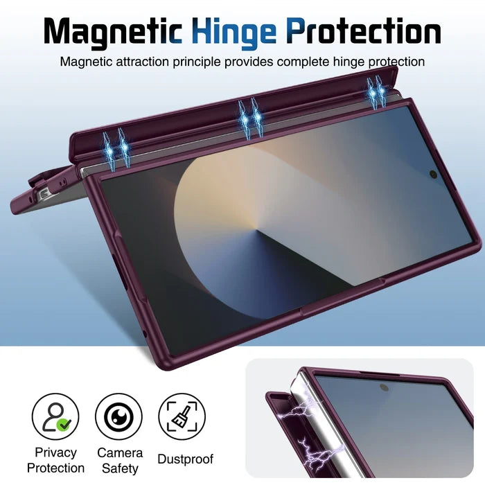 Phone Case Kickstand Lens Protection Silicone Wrist Strap Screen Protector