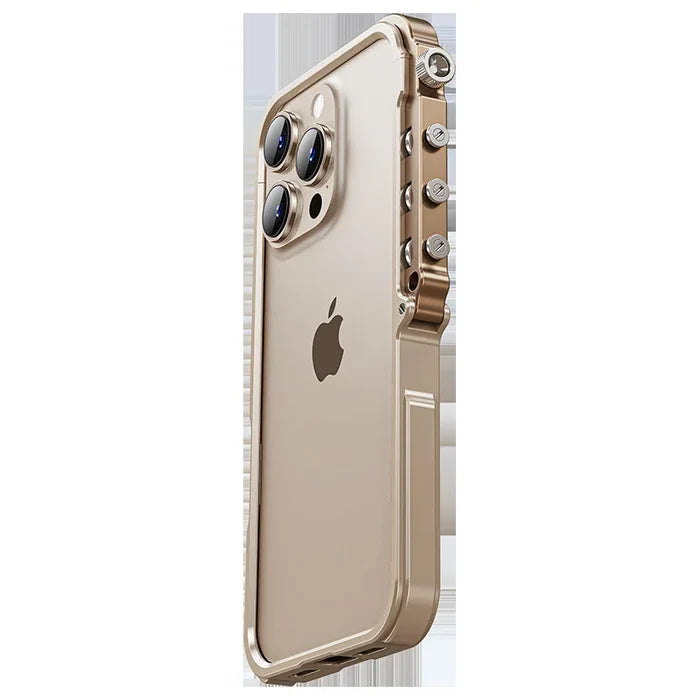 Phone case with Aluminum Frame and Metal protection Cover, Suitable for iPhone