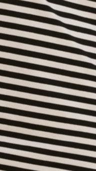 Pia One Shoulder Oversize Tee - Black/White Stripe