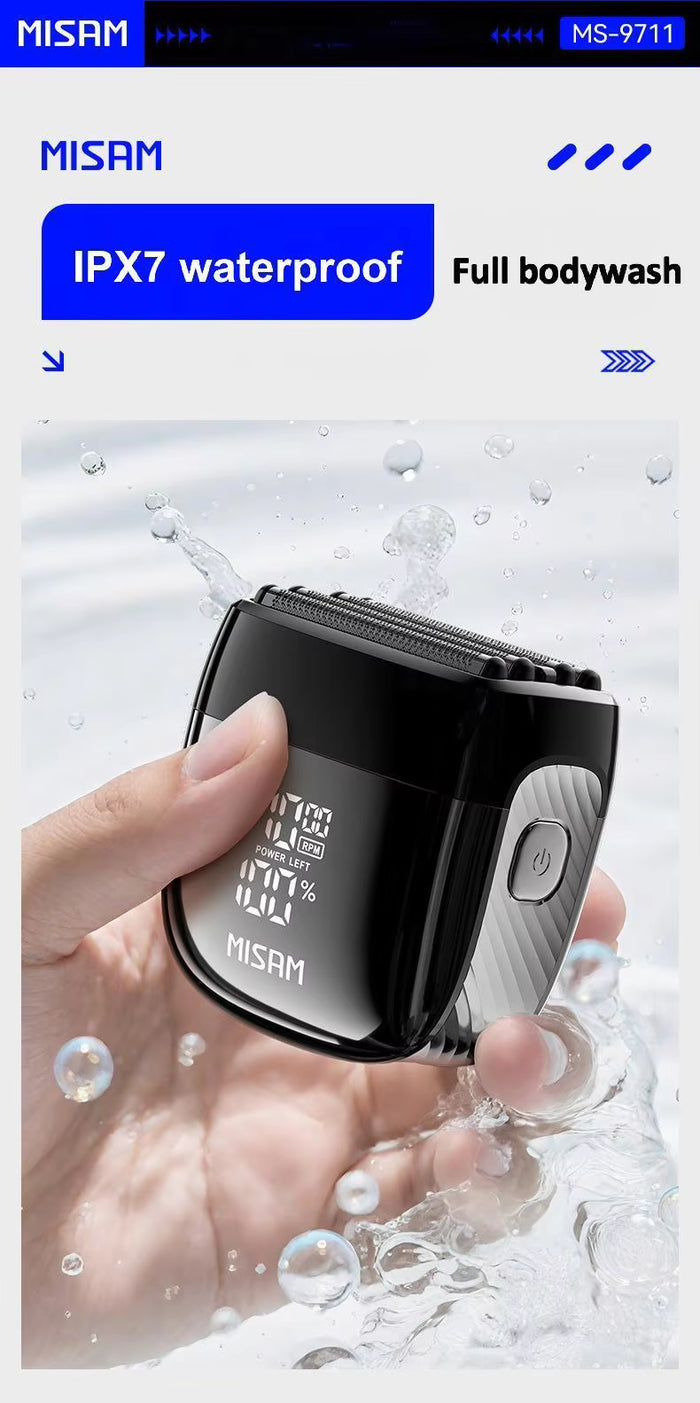 PocketPro Mini Electric Shaver – USB Rechargeable Portable Beard Razor