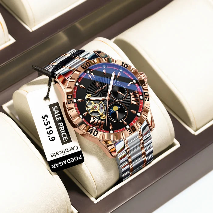 Poedagar 1415 Stainless Steel Men's Automatic Watch