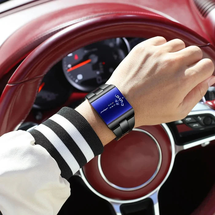 Poedagar 857 High Quality Square Dial Design Stainless Steel Band