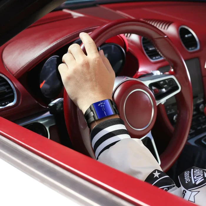 Poedagar 857 High Quality Square Dial Design Stainless Steel Band
