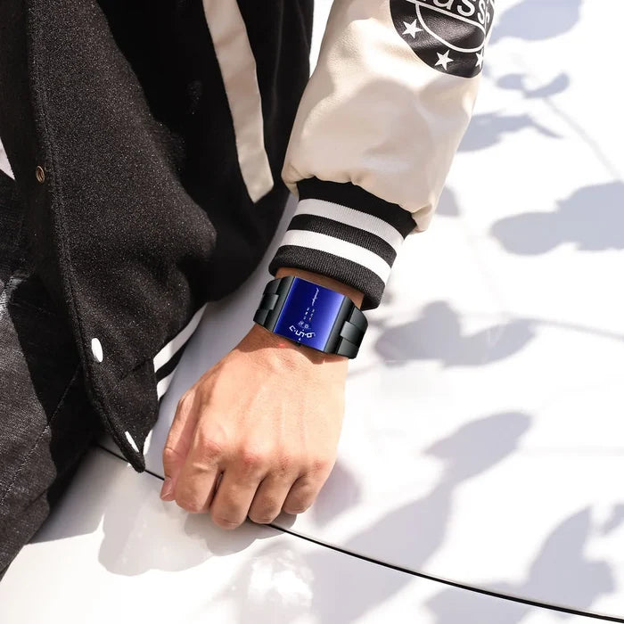 Poedagar 857 High Quality Square Dial Design Stainless Steel Band
