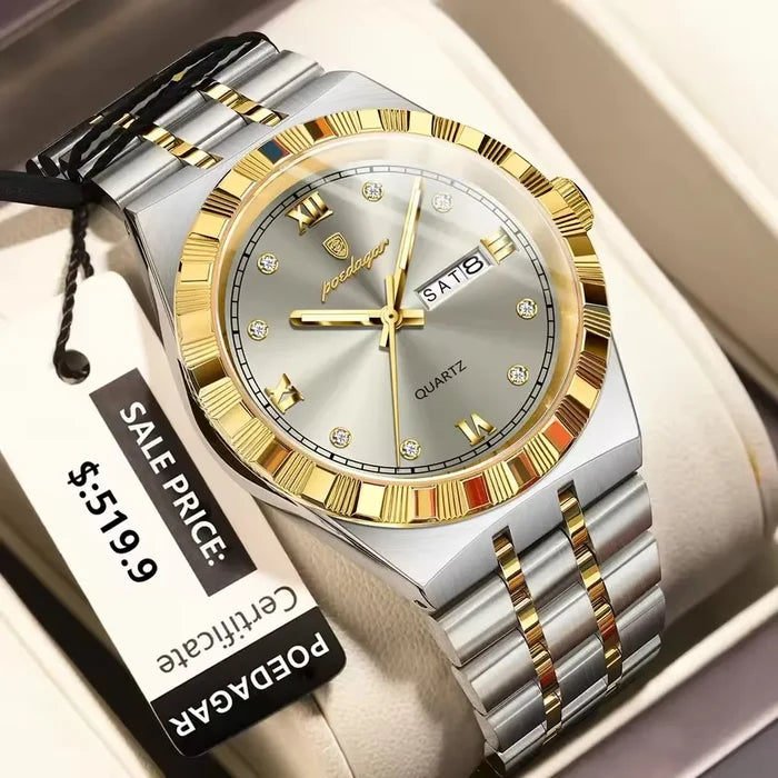 POEDAGAR 872 Men's Luminous Quartz Watch