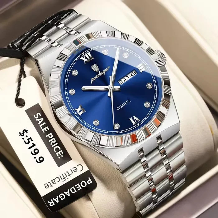 POEDAGAR 872 Men's Luminous Quartz Watch