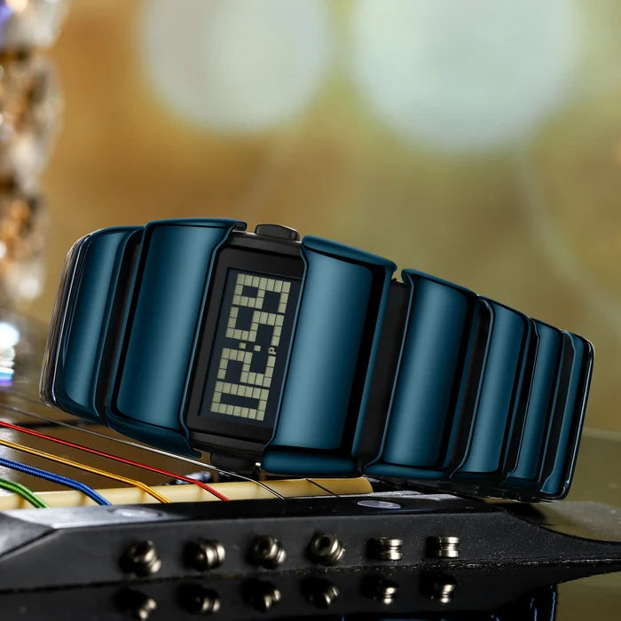 Poedagar E126 Creative LED Digital Watch Men Stainless Steel Strap