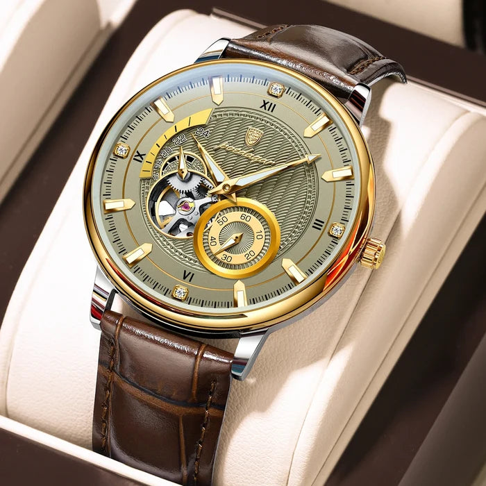 Poedagar Luxury Men's Waterproof Tourbillon Watch
