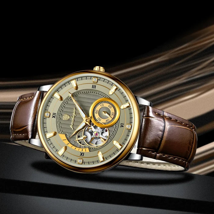 Poedagar Luxury Men's Waterproof Tourbillon Watch