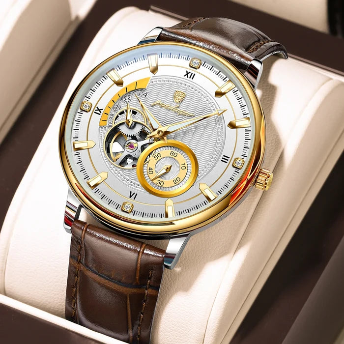 Poedagar Luxury Men's Waterproof Tourbillon Watch