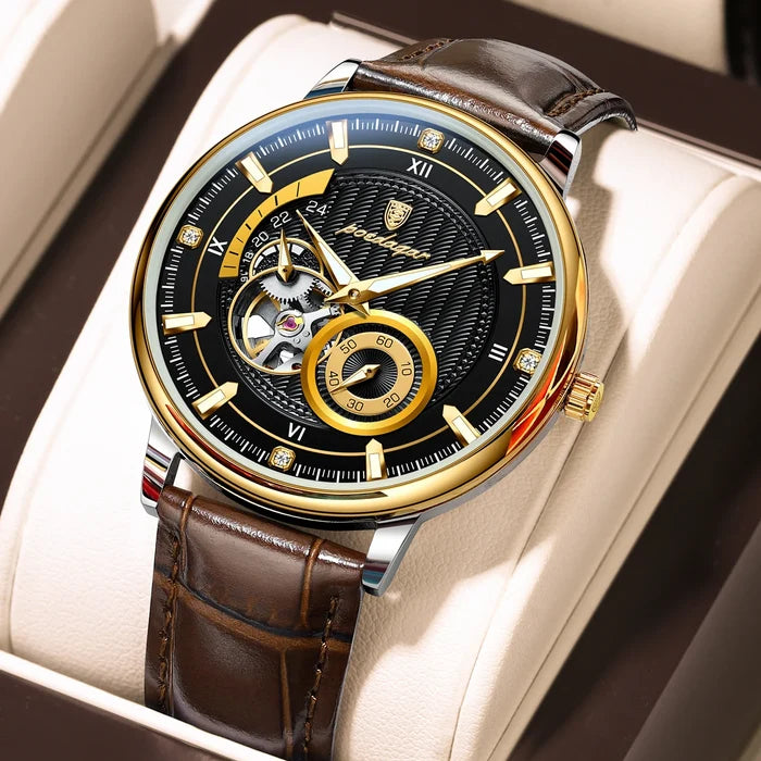 Poedagar Luxury Men's Waterproof Tourbillon Watch