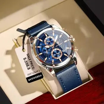POEDAGAR Luxury Sports Men's Chronograph Watch