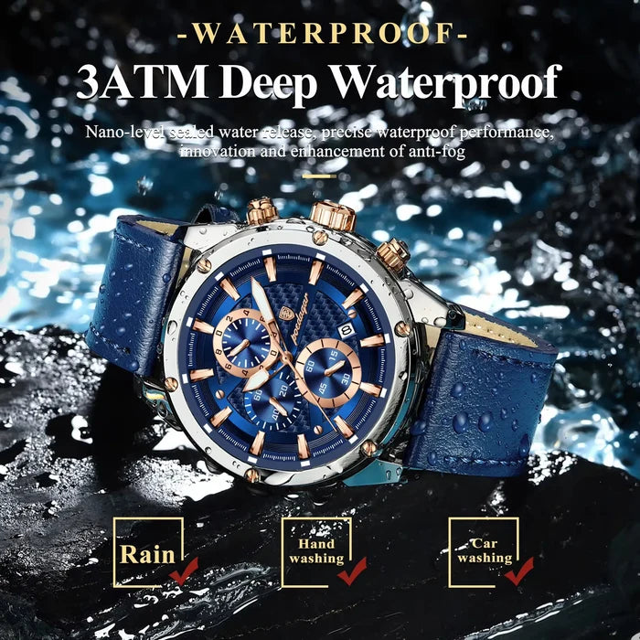 POEDAGAR Luxury Sports Men's Chronograph Watch