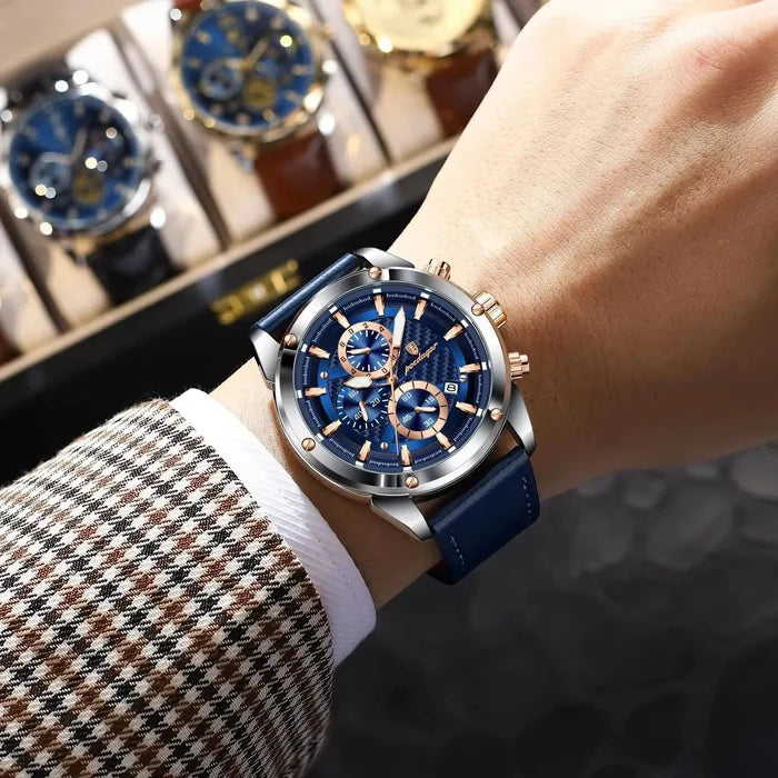 POEDAGAR Luxury Sports Men's Chronograph Watch