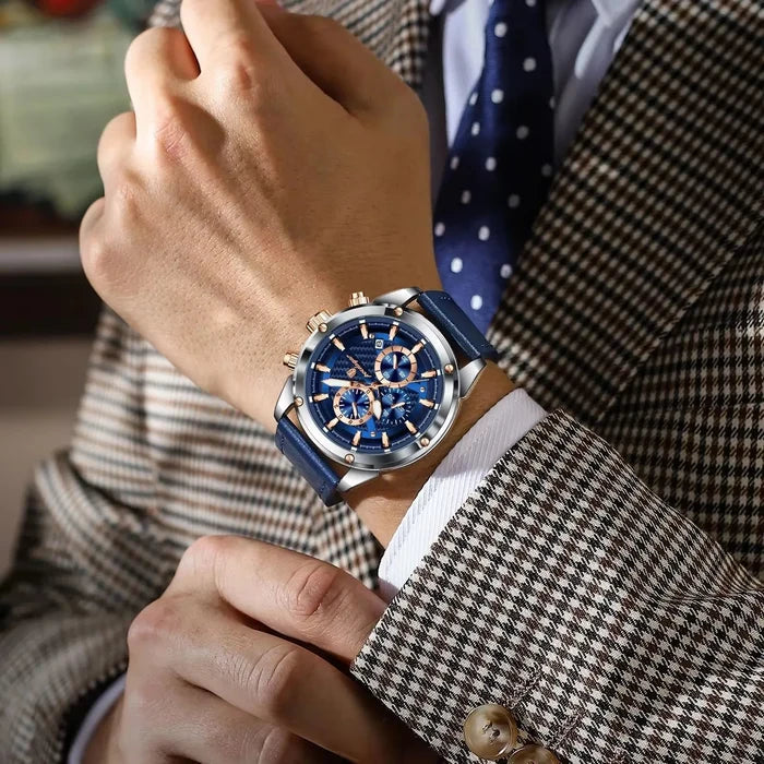 POEDAGAR Luxury Sports Men's Chronograph Watch