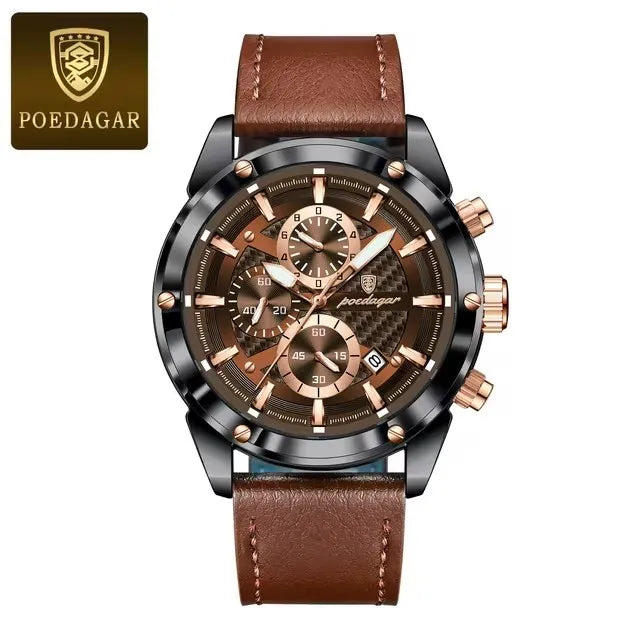 POEDAGAR Luxury Sports Men's Chronograph Watch