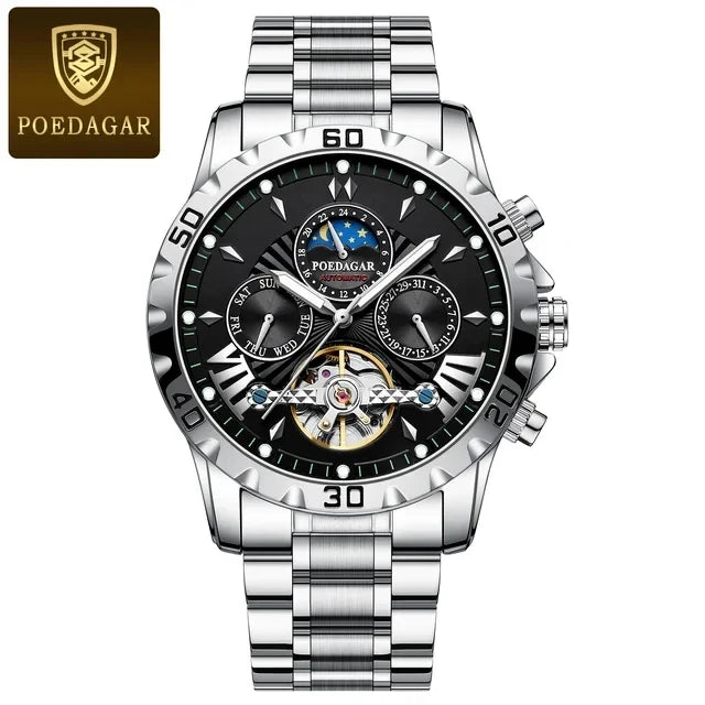 POEDAGAR Luxury Tourbillon Men's Watch