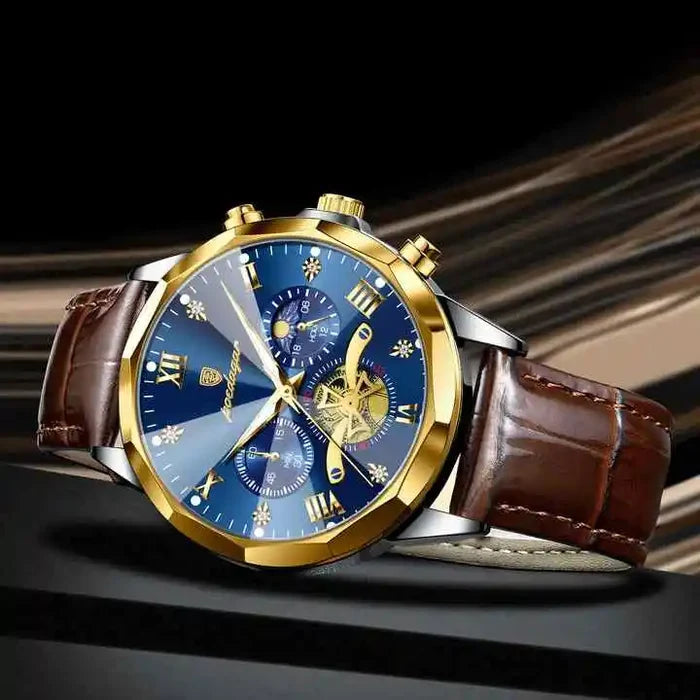 POEDAGAR Multi-Function Waterproof Quartz Watch