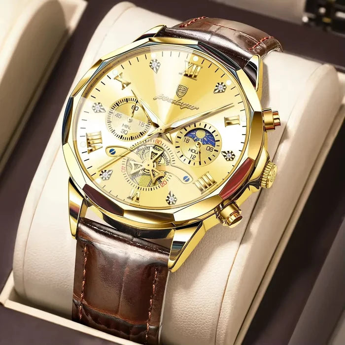 POEDAGAR Multi-Function Waterproof Quartz Watch
