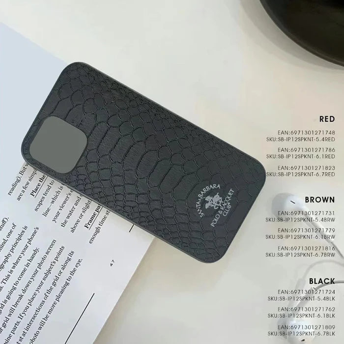 POLO Knight for iPhone 13 Pro Max Case for Crocodile and Snake Texture PU Leather Mobile Phone Cover
