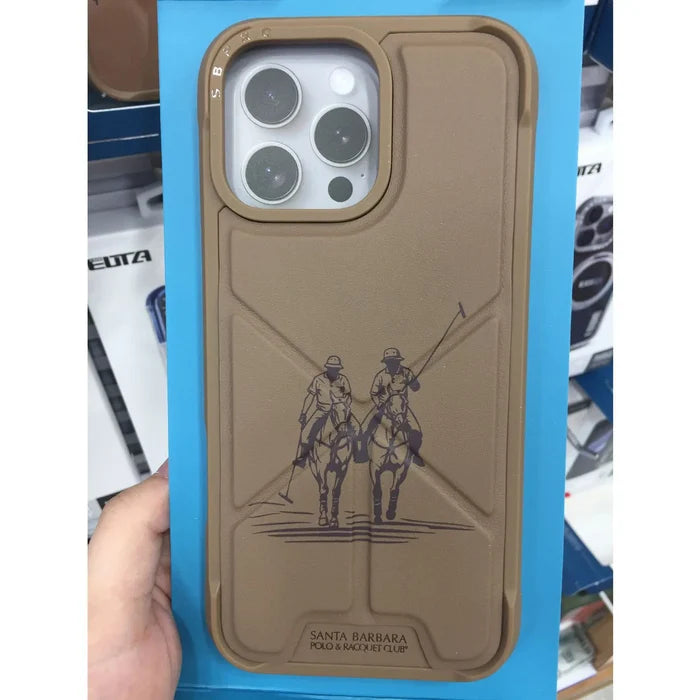 POLO Paul Animal Design Magnetic Invisible Bracket Foldable Leather Case
