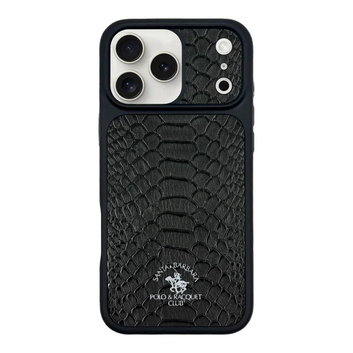 POLO Pure Color Portrait Design Magnetic PU Leather Shockproof Phone Case for 17 Pro