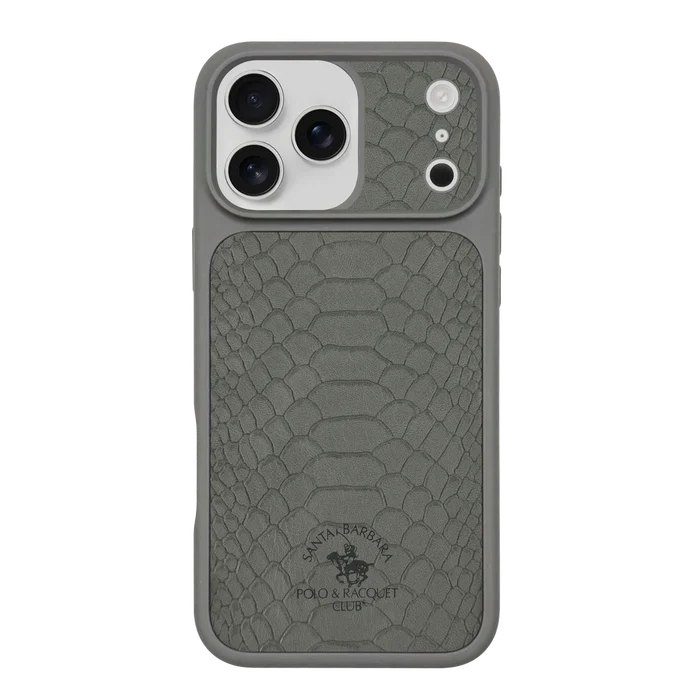 POLO Pure Color Portrait Design Magnetic PU Leather Shockproof Phone Case for 17 Pro