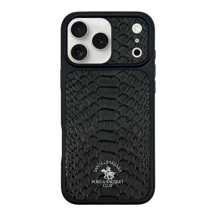 POLO Pure Color Portrait Design Magnetic PU Leather Shockproof Phone Case for 17 Pro