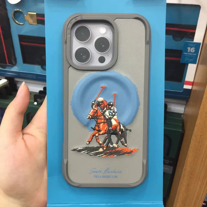 POLO Style New 3D Protruding Magnetic Shockproof Case for iPhone