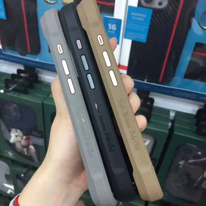 POLO Style New 3D Protruding Magnetic Shockproof Case for iPhone