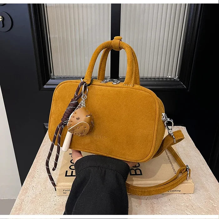 Popular Design Fashion Retro Design Women's Handbag Suede Leisure