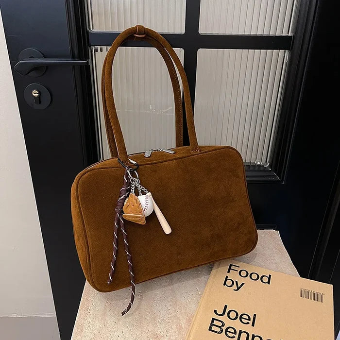 Popular Design Fashion Retro Design Women's Handbag Suede Leisure