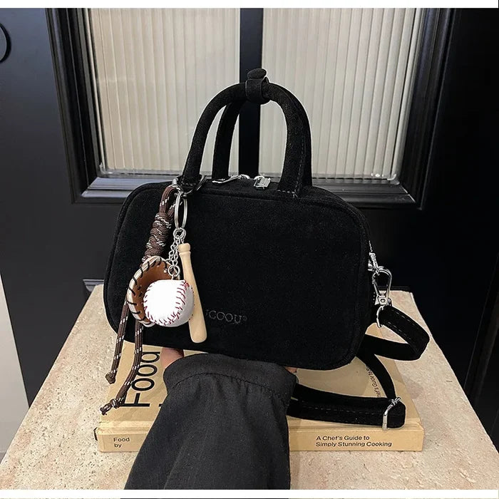 Popular Design Fashion Retro Design Women's Handbag Suede Leisure