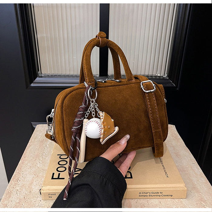 Popular Design Fashion Retro Design Women's Handbag Suede Leisure