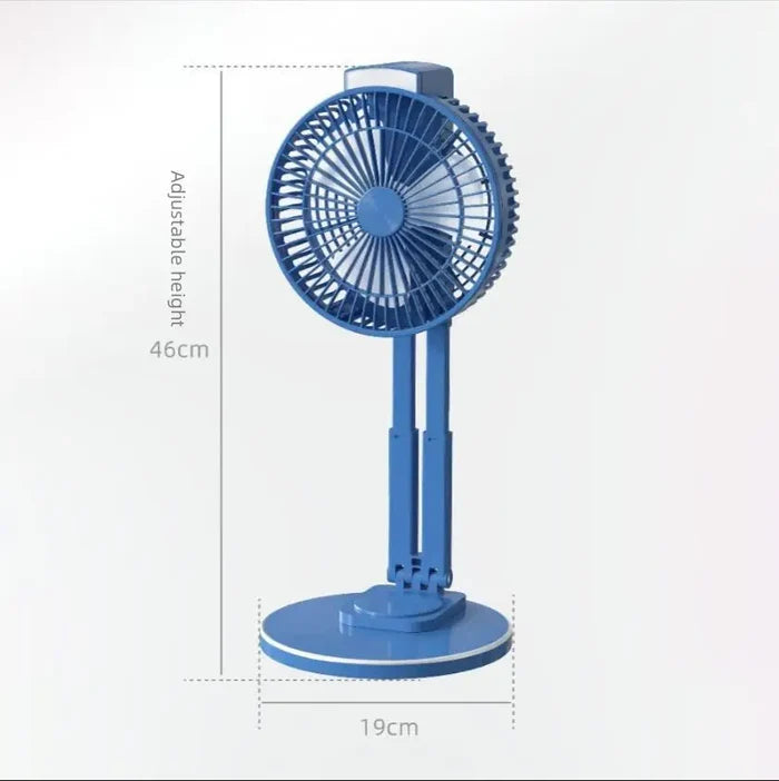 Portable 1500mAh Fan Lamp with USB Charging