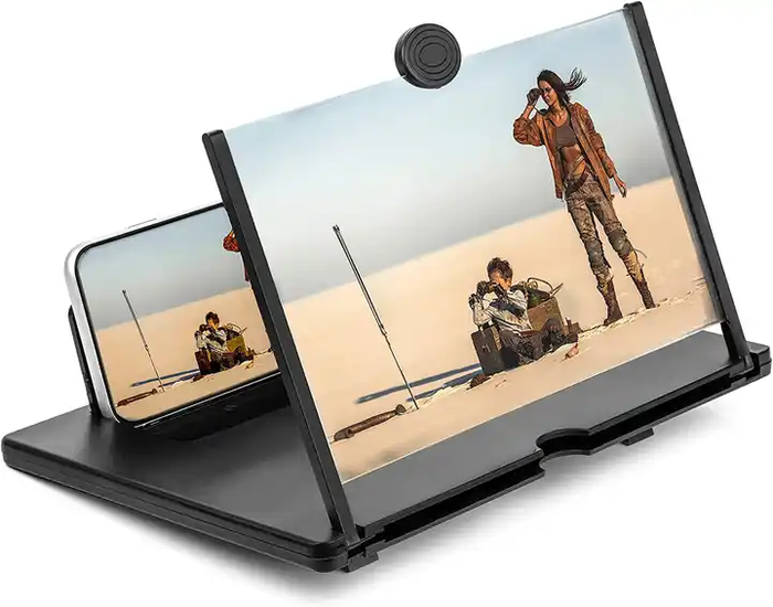 Portable 8–12 Inch Folding Phone Screen Magnifier HD Amplifier for Movies and Videos