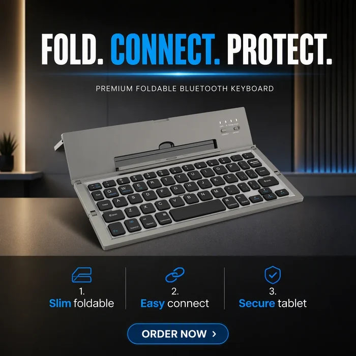 Portable Foldable for BT Keyboard