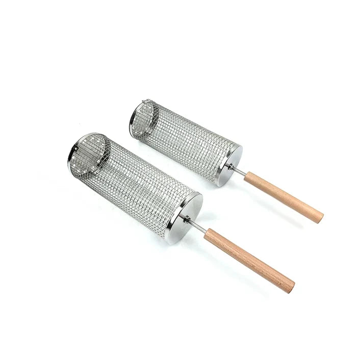 Portable Stainless Steel BBQ Grill Basket Set