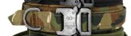 Camouflage dog harness with metal buckles and durable straps for secure pet walking