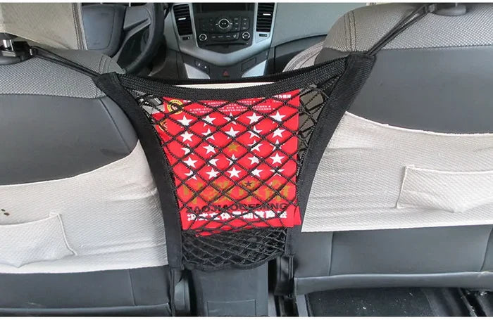 Premium Car Seat Organizer with Elastic Mesh