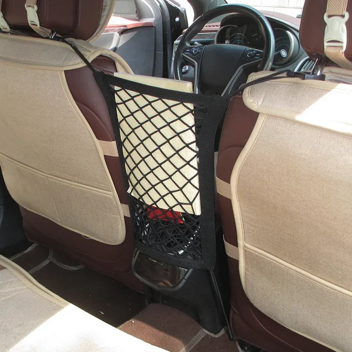 Premium Car Seat Organizer with Elastic Mesh
