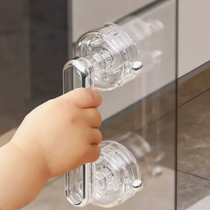 Premium Glass Suction Cup Door Handle