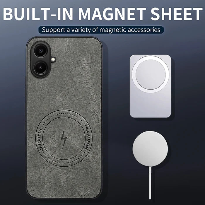 Premium Leather Case for Samsung Galaxy - Magnetic Charge