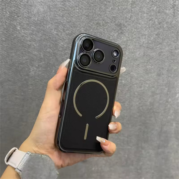 Premium  Leather Magnetic Bumper Cover for iPhone