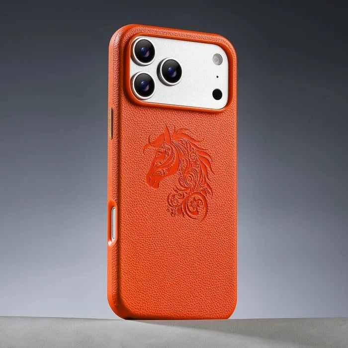 Premium PU Leather iPhone 17/16/15 Pro Max Case