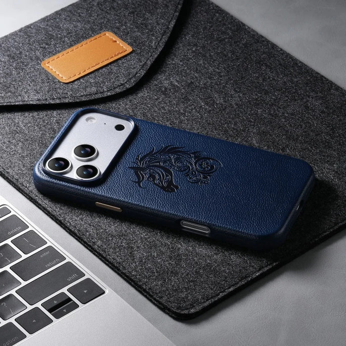 Premium PU Leather iPhone 17/16/15 Pro Max Case