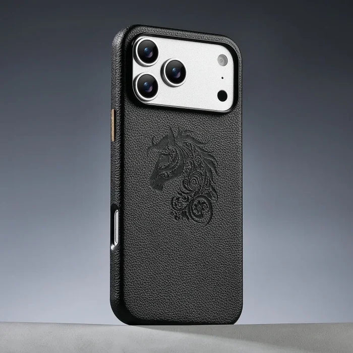 Premium PU Leather iPhone 17/16/15 Pro Max Case