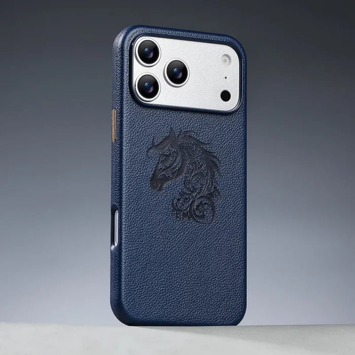 Premium PU Leather iPhone 17/16/15 Pro Max Case