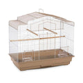Large bird cage with multiple perches, feeders, and a pull-out tray for easy cleaning, ideal for pet birds.