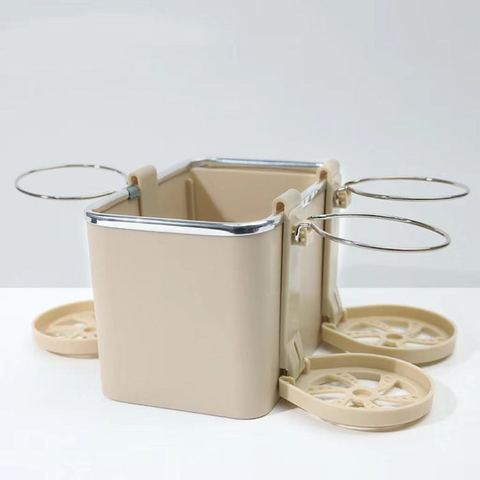 PU Leather Armrest Box for Cars with Cup Holders